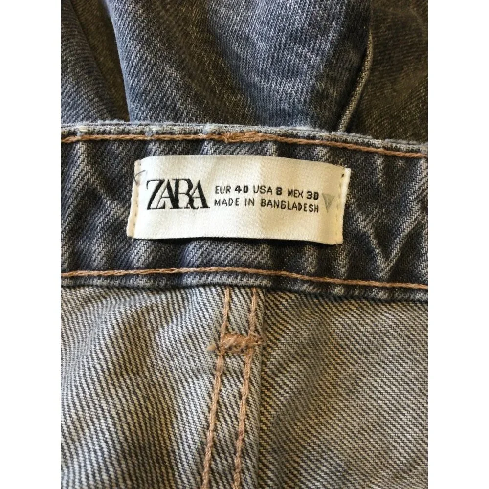 Zara Women's Join Life High-Rise Ankle Length Jeans Five Pockets Size 8